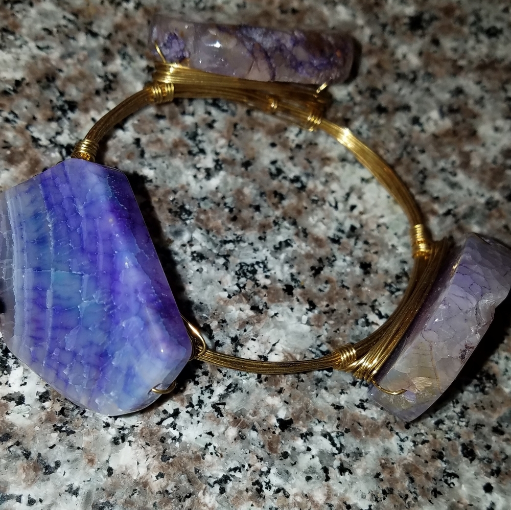 Stunning amethyst custom bracelet